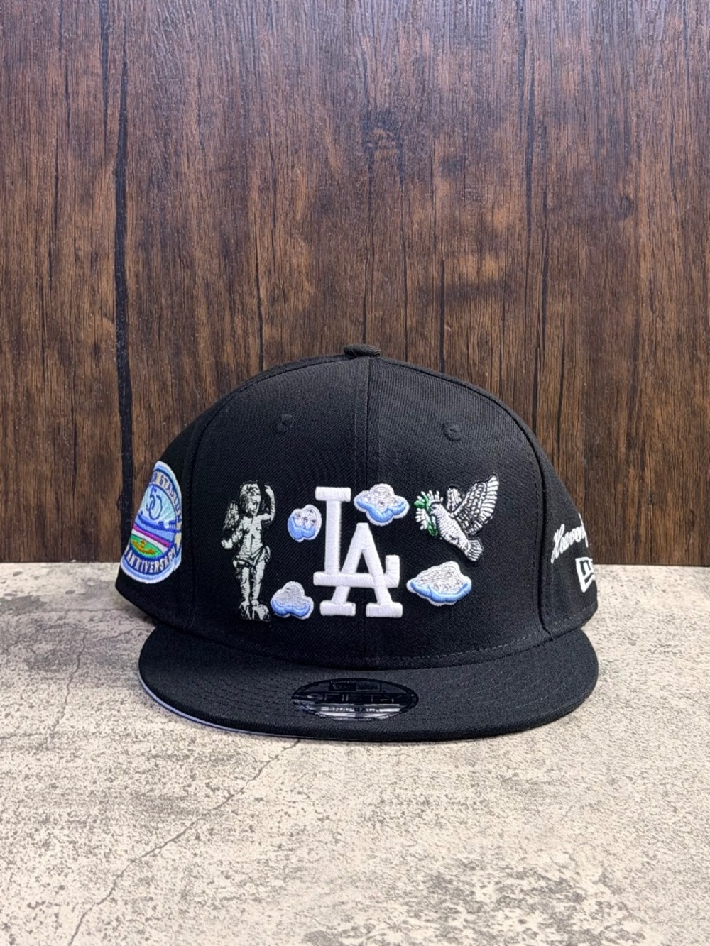 New Era LA Dodgers 9FIFTY Snapback Black 50th Dodger Stadium Patch Heavenly